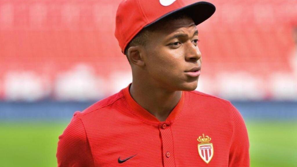 Mbappé, con el Mónaco. Foto Twitter (@KMbappe)
