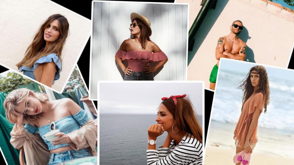 Collage de los principales influencers españoles