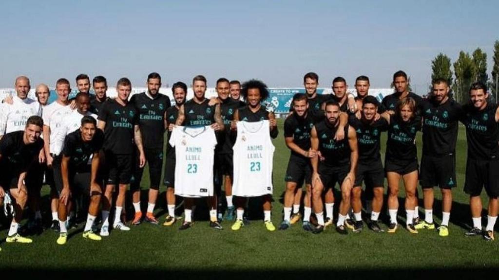 El mensaje de apoyo de la plantilla del Madrid a Llull