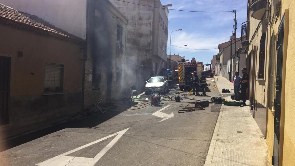 Estado en el que quedó la vivienda.