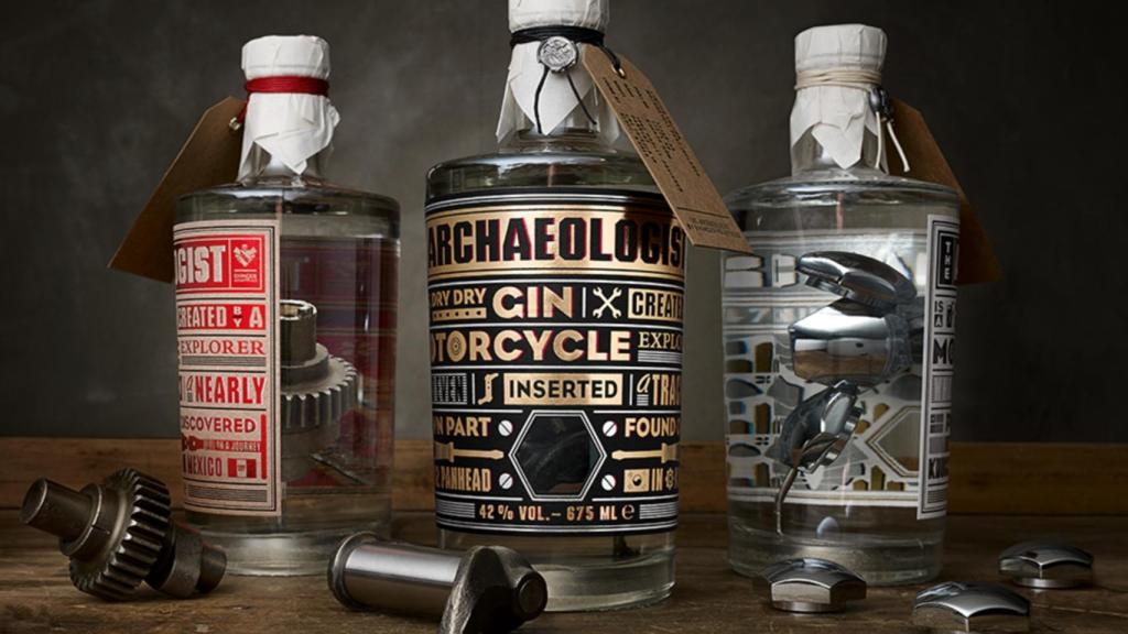 Las ginebras hechas con piezas de Harley