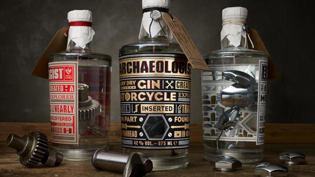 Las ginebras hechas con piezas de Harley