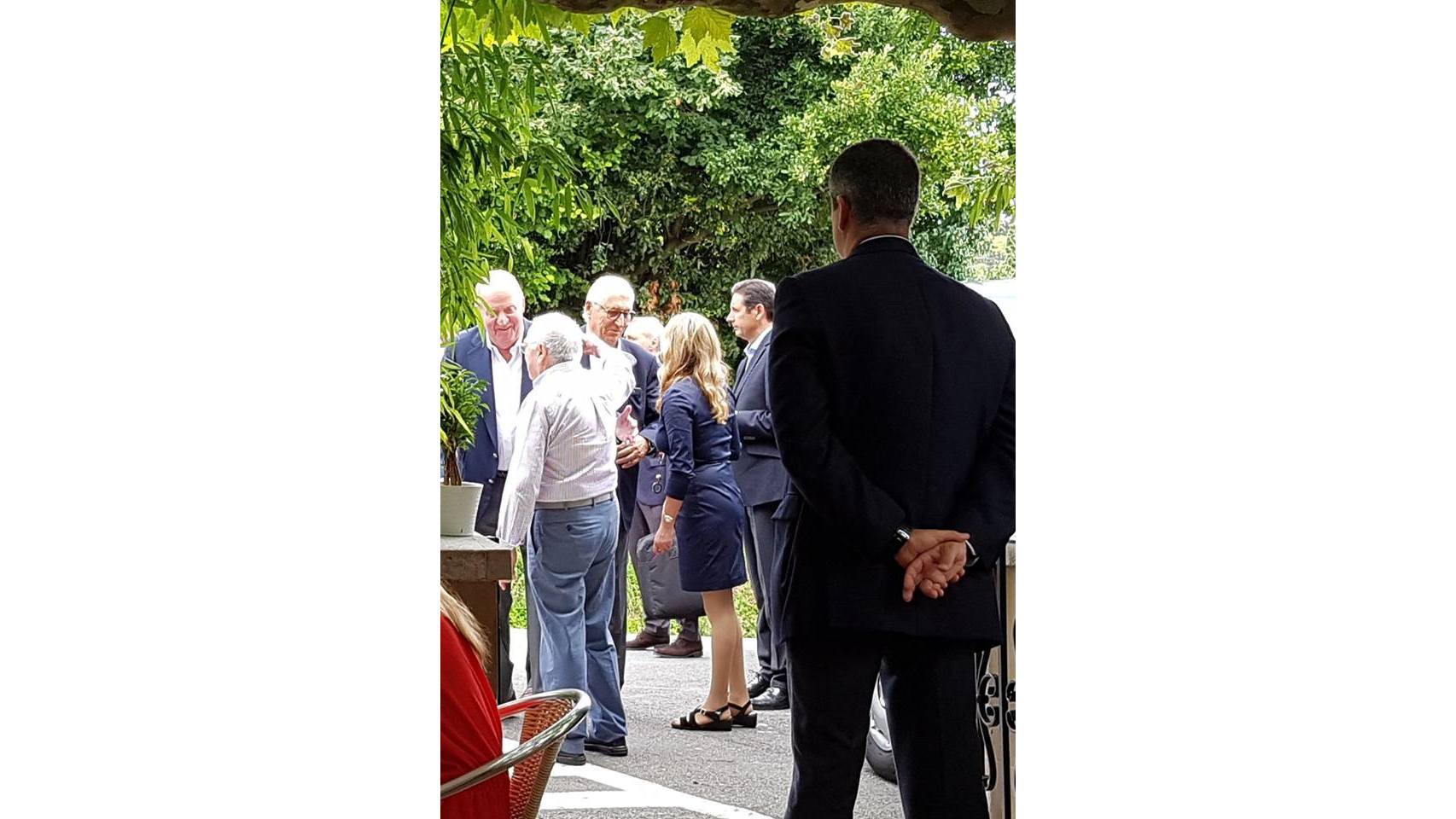 Las imágenes del almuerzo del rey Juan Carlos en San Sebastián