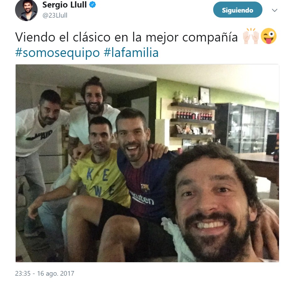 Llull se rodea de culés para presumir durante El Clásico