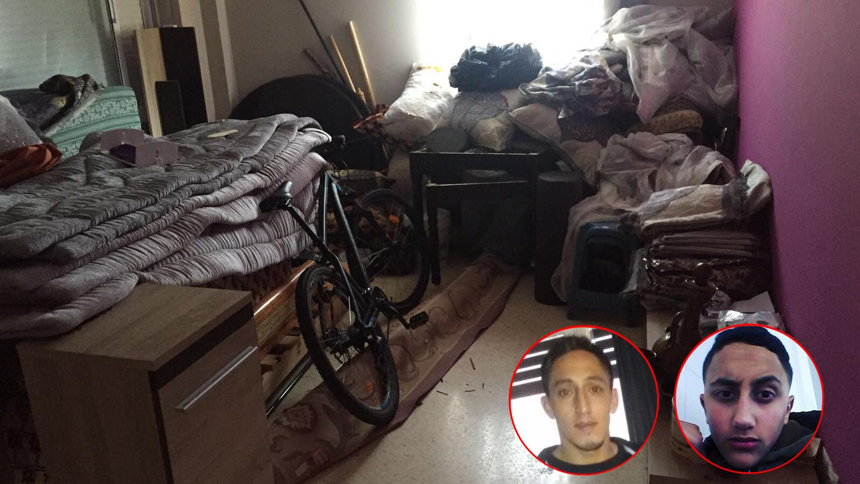 Los Mossos han registrado la vivienda en la que reside Moussa Oukabir (derecha) y su hermano Driss (izquierda).