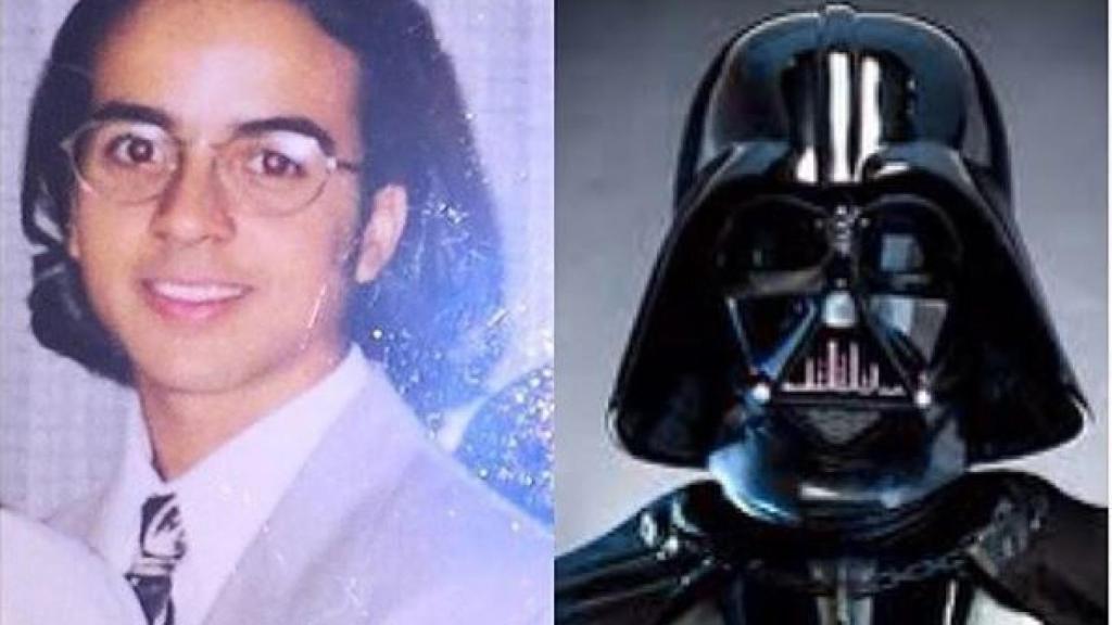 Aunque el parecido es un poco difícil de ver, Darth Vader también le ha dado juego.