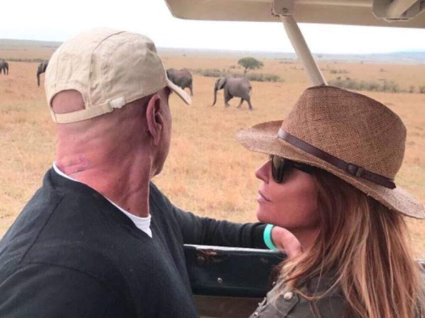 La pareja se ha dedicado su mutuo amor con instantáneas como esta.