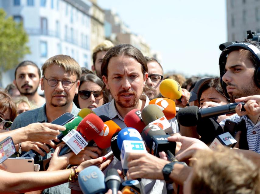 Pablo Iglesias apostó este viernes por trasladar cariño y una caricia a Barcelona tras la barbarie.
