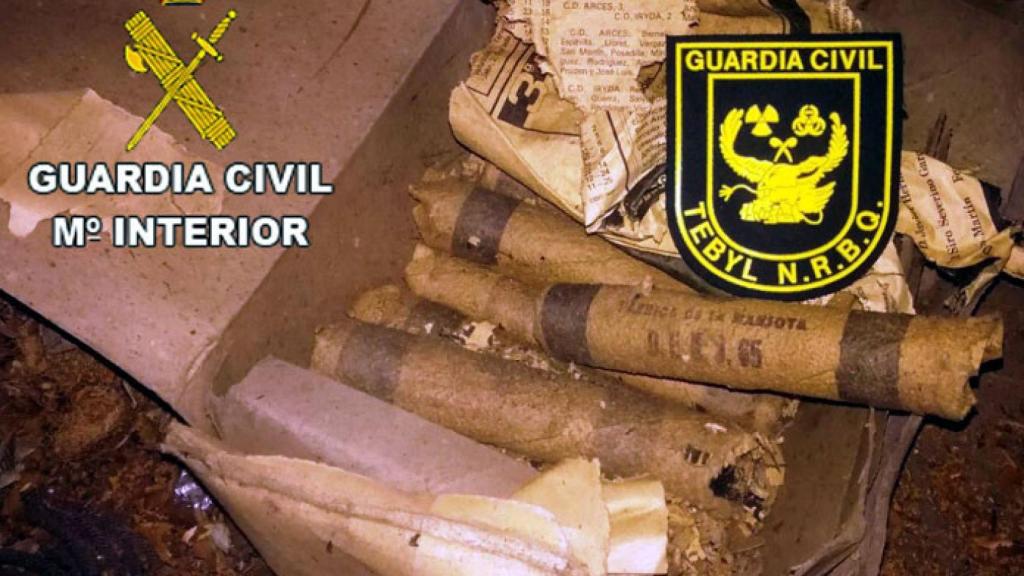 guardia civil dinamita explosivos