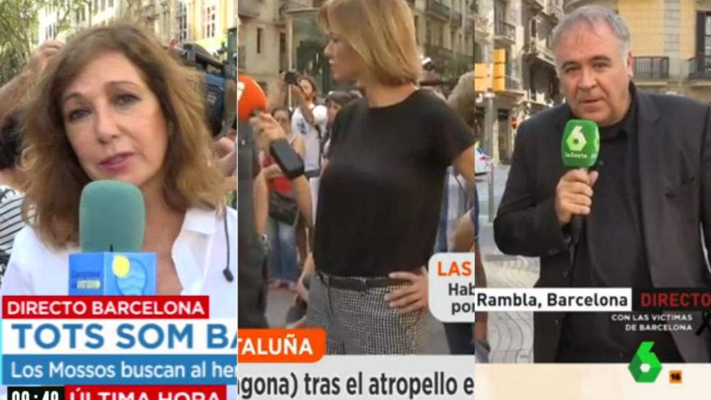 Barcelona convierte en reporteros a los principales rostros de las cadenas