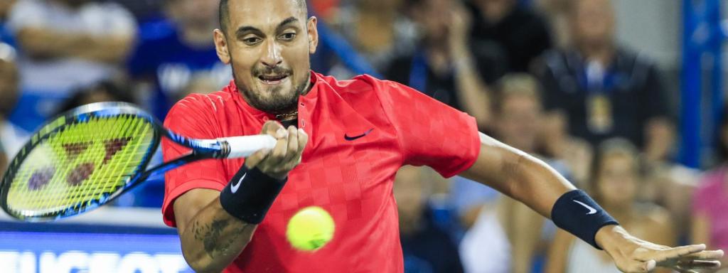 Kyrgios, en un partido durante el Masters 1000 de Cincinnati.