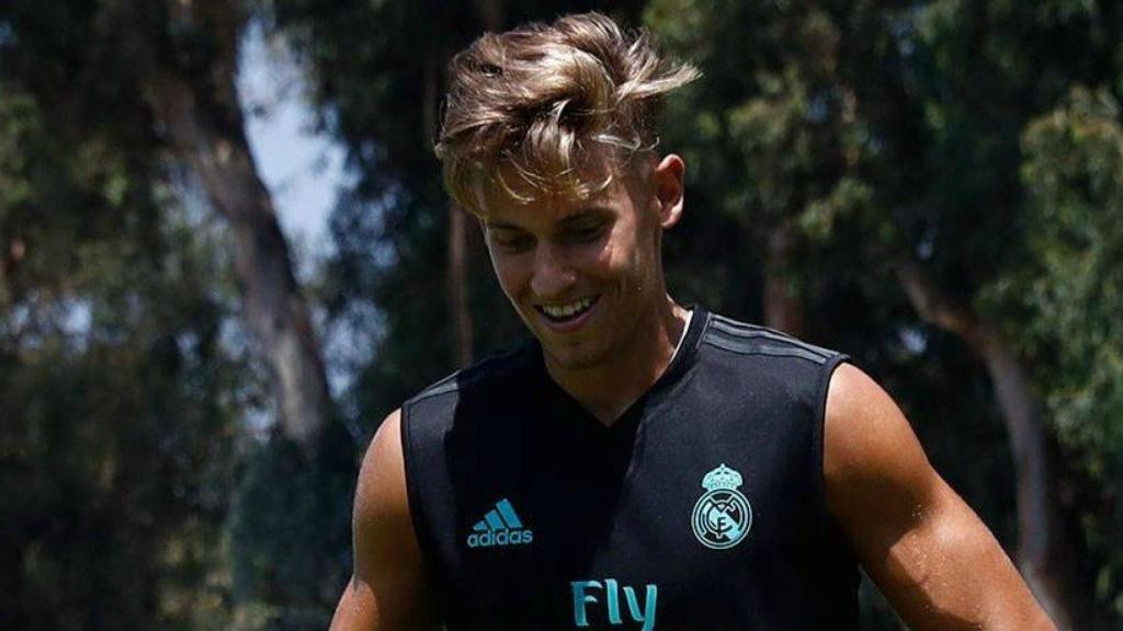 Marcos Llorente, en la pretemporada del Real Madrid