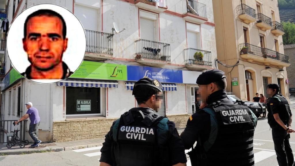 Arriba a la izquierda Abdelbaki es Satty, el imán de Ripoll