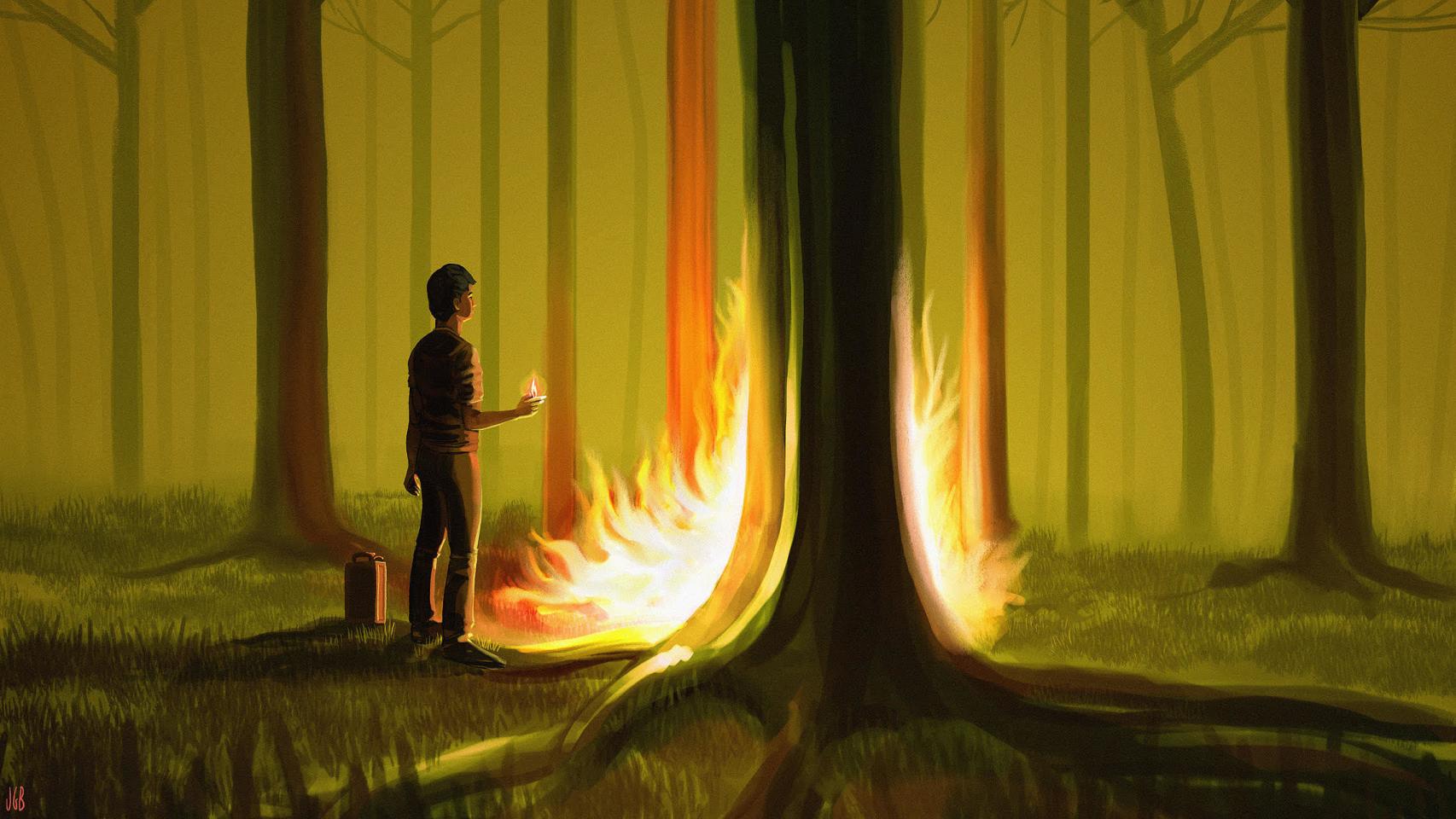 Xosé Ferreño Lata es el pirómano de los cuatro mecheros. Con ellos fue sorprendido in fraganti por la Guardia Civil en A Coruña