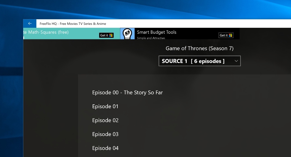 juego de tronos streaming windows 10