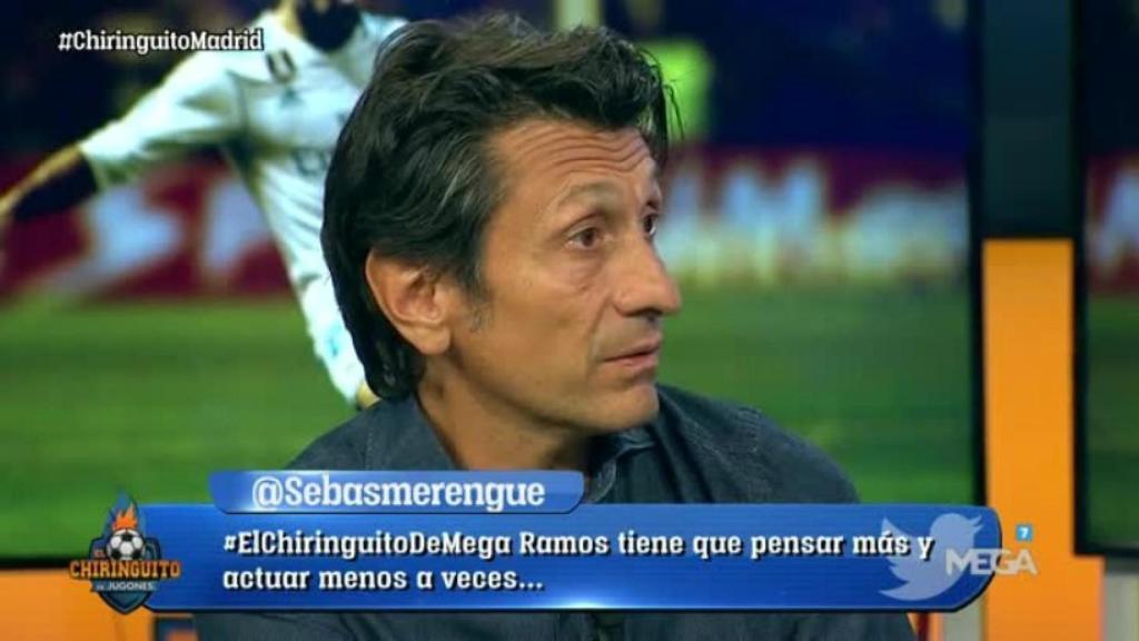 José Félix Díaz en El Chiringuito. Foto: Twitter (@elchiringuitotv).