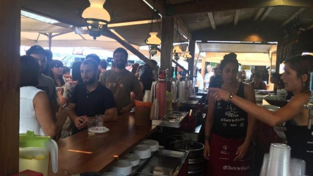 Casetas durante la Feria de Día de Valladolid