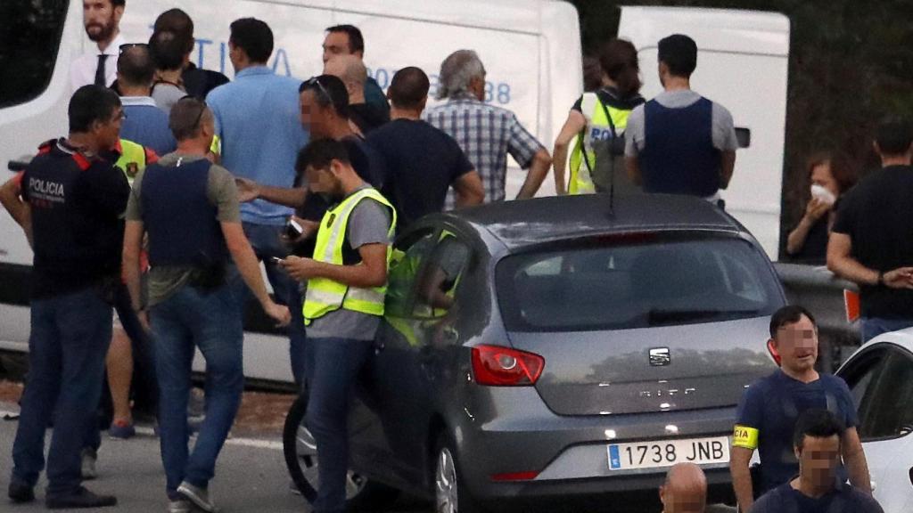 La operación policial en el lugar donde han abatido a Younes.