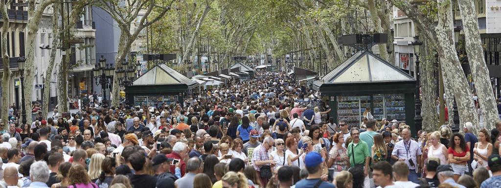 Las Ramblas, done tuvo lugar el atropello múltiple