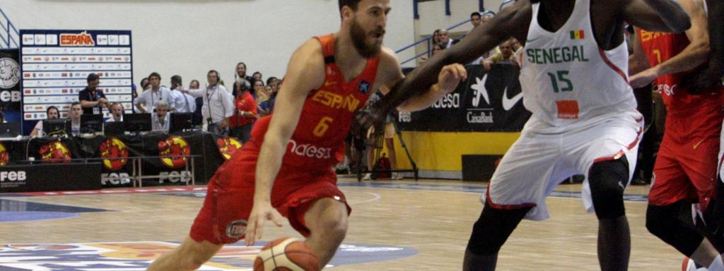 Sergio Rodríguez, en el amistoso ante Senegal.