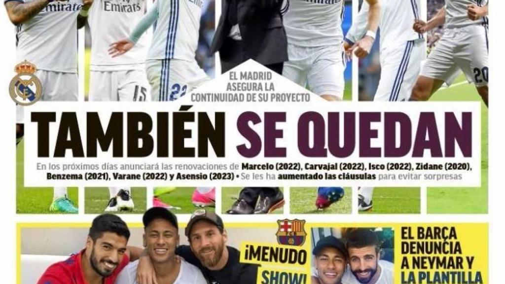 Portada MARCA (23/08/2017).