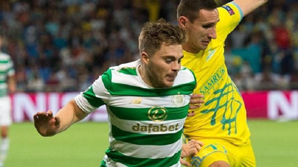 James Forrest ante el Astana. Foto: celticfc.net