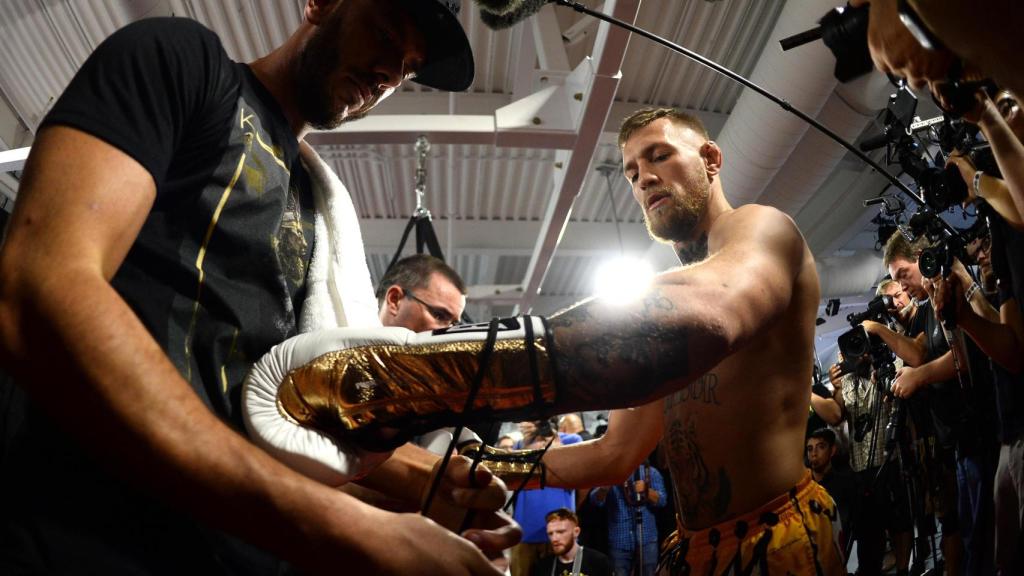 McGregor, durante un entrenamiento.