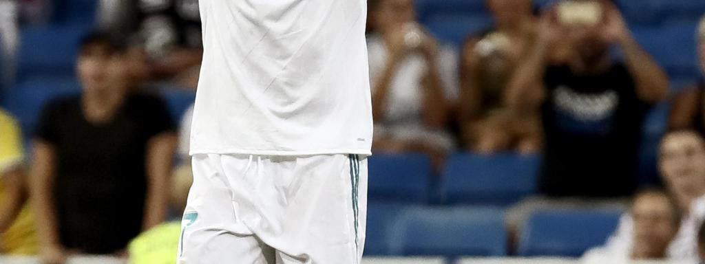 Cristiano Ronaldo en el Trofeo Santiago Bernabéu.