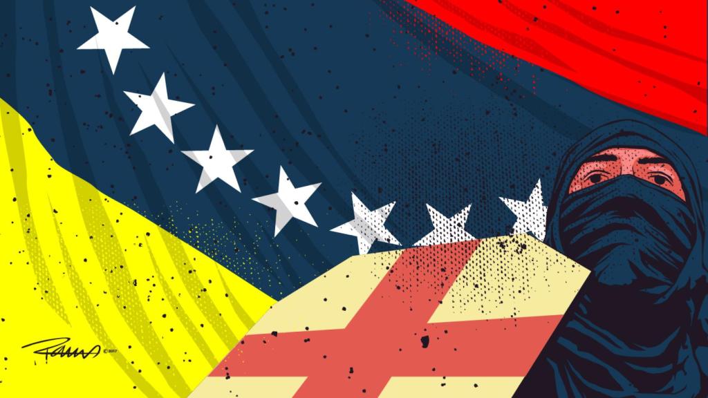 Ilustración de Marcos Ramos contra en contra de la Asamblea Nacional Constituyente