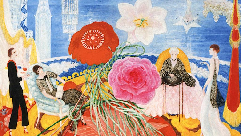 Retrato familiar II, uno de sus cuadros en el MoMA de Nueva York.