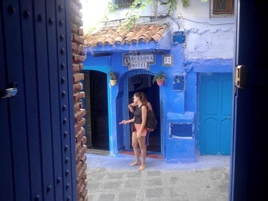 Chauen tiene una potente industria turística; en la imagen, el hotel Barcelona.