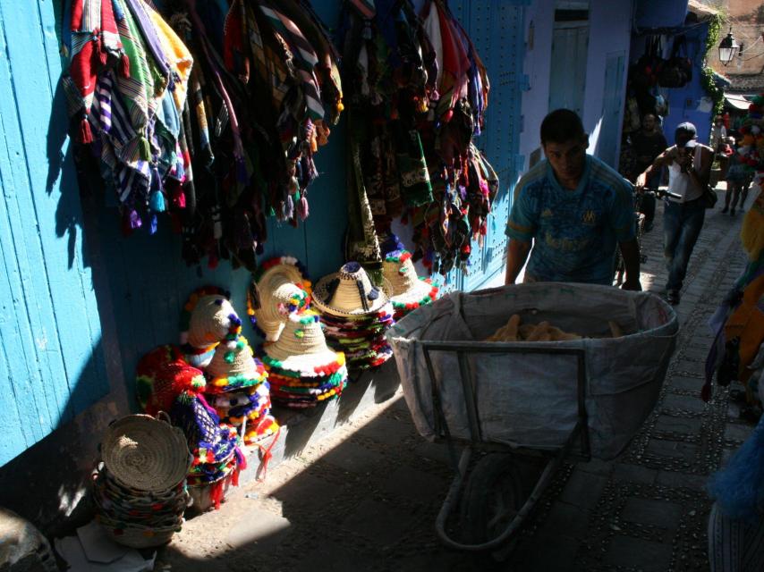 En el mercado de Chauen.
