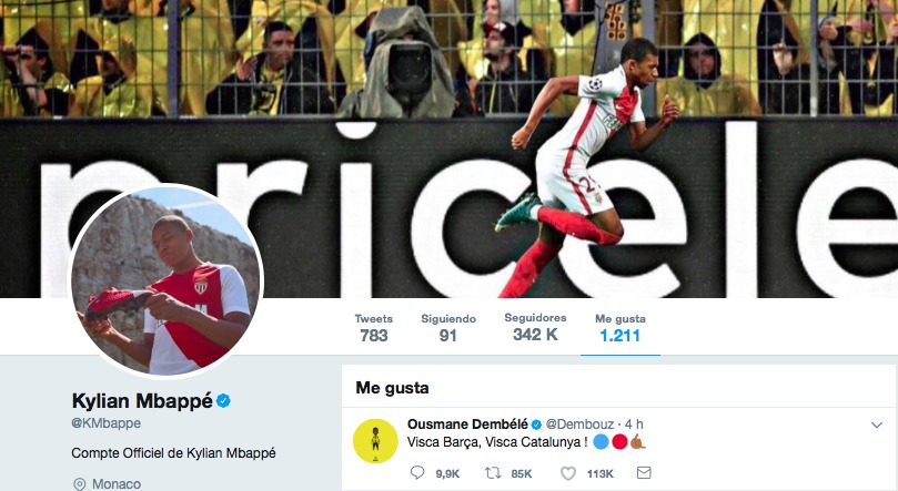 Mbappé aprueba la llegada de Dembélé al Barcelona