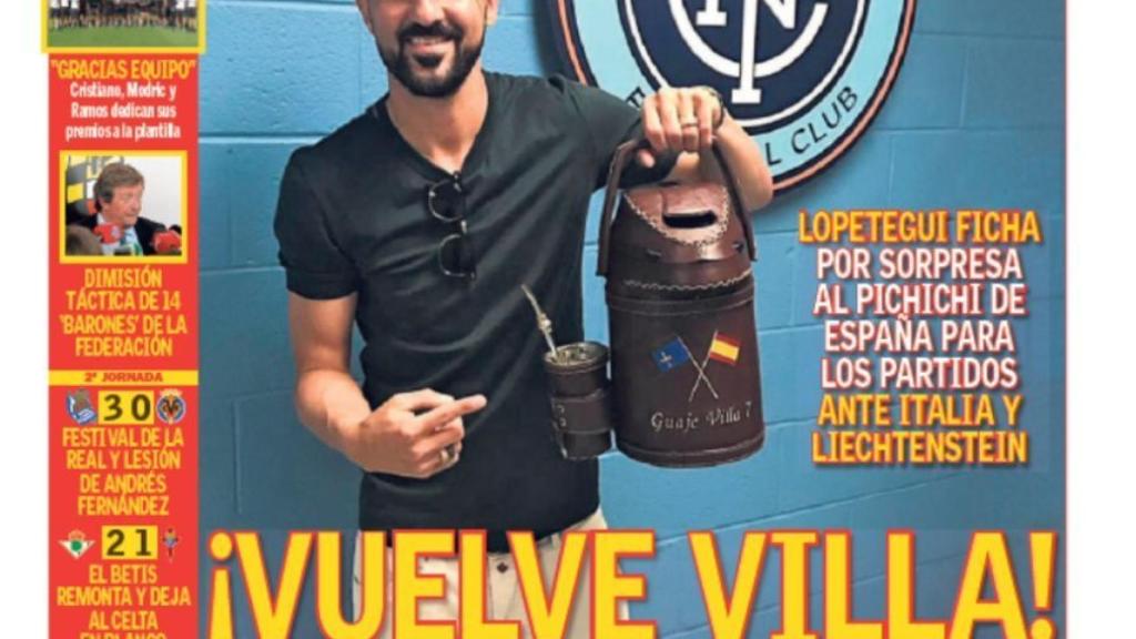 La portada del diario AS