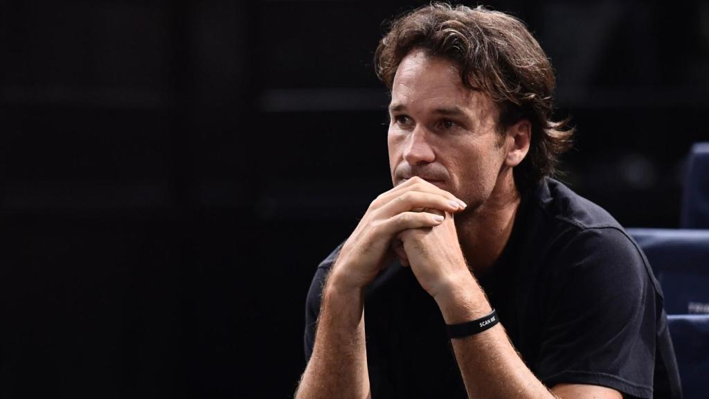 Moyà durante un partido en Londres.