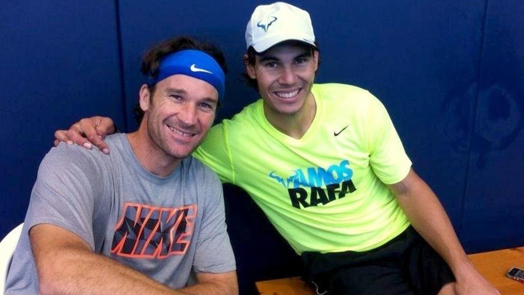 Rafa Nadal y Carlos Moyá