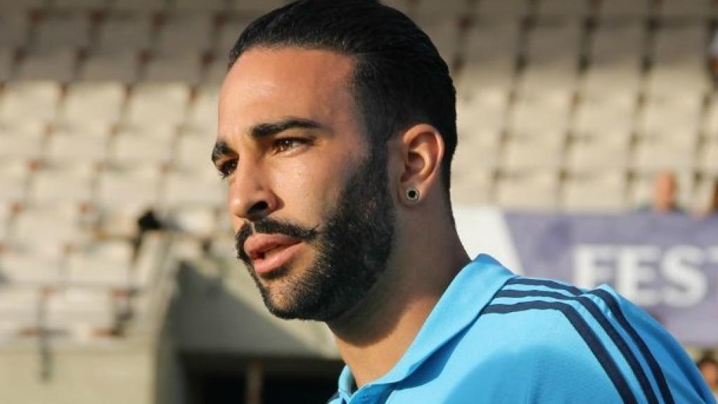Adil Rami en un entrenamiento con el Marsella