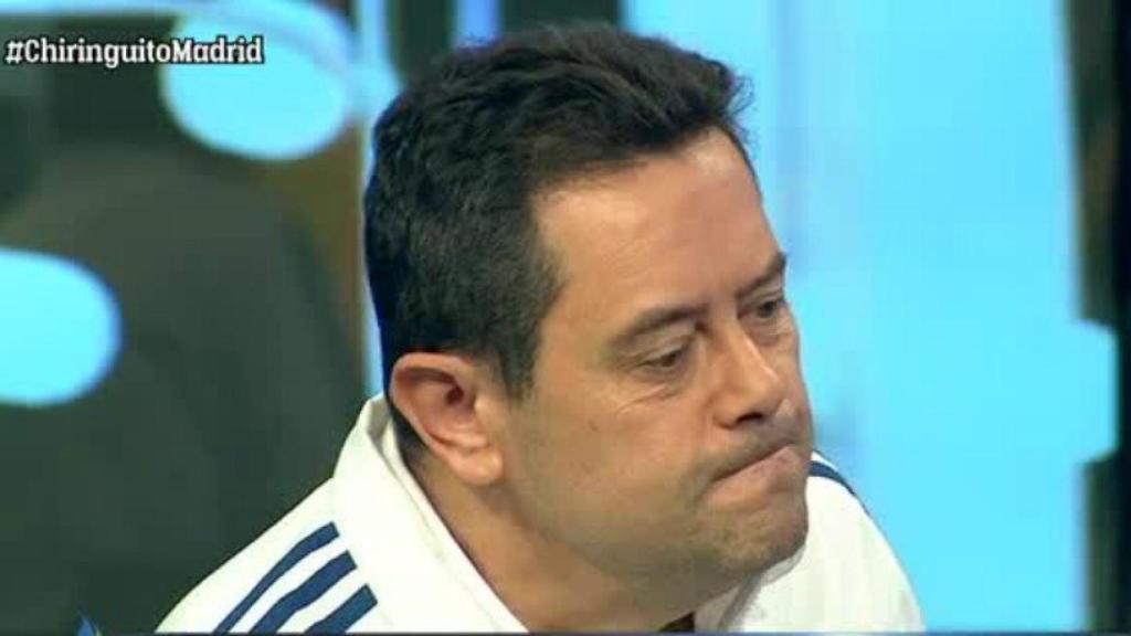 Roncero, en El Chiringuito. Foto. Twitter (@elchiringuitotv)