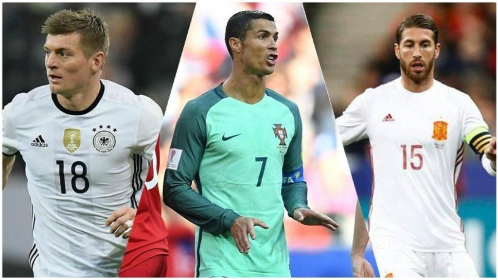 Kroos, Cristiano y Ramos con sus selecciones
