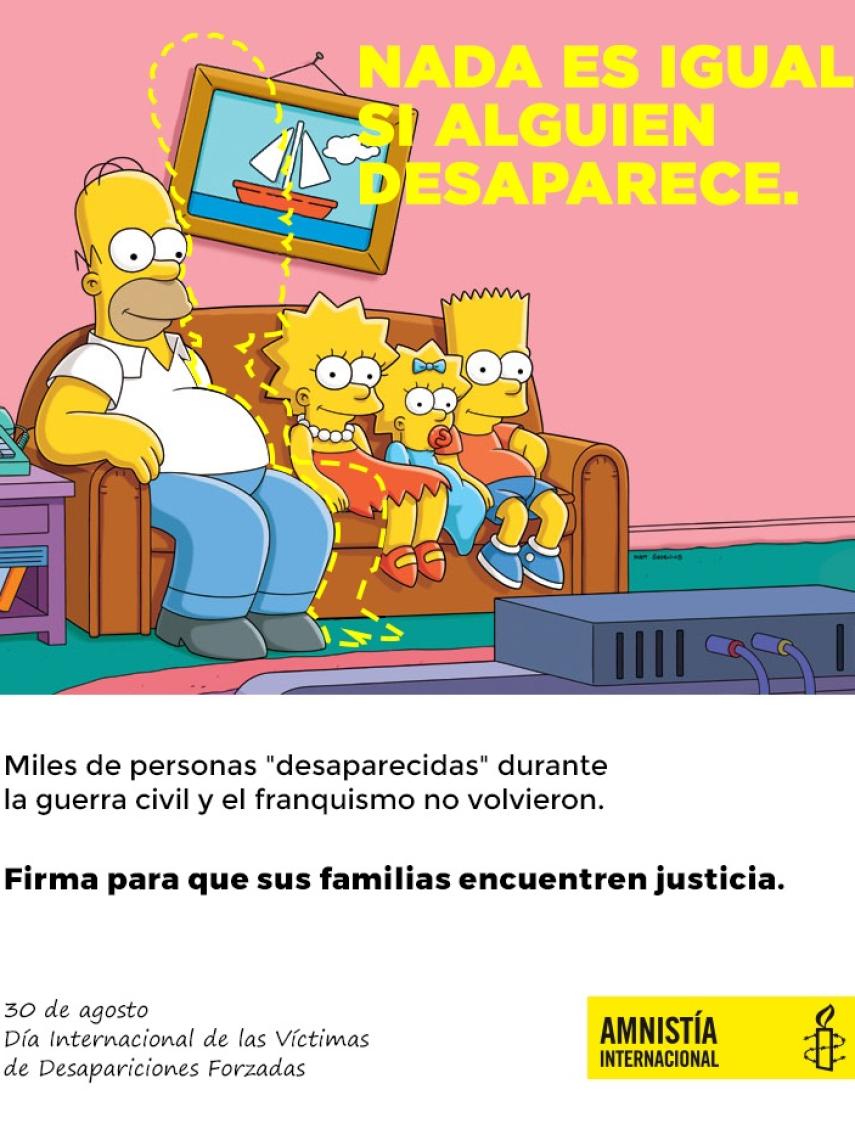 Nada es igual si alguien desaparece es el lema de la campaña de Amnistía Internacional.