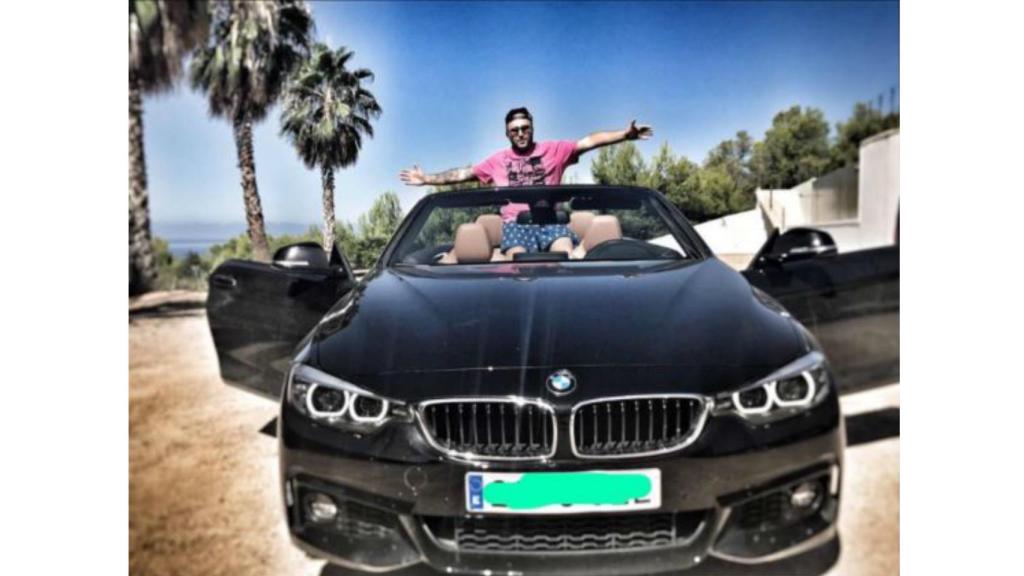 Kiko Rivera con el BMW