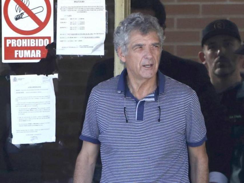 Ángel María Villar, el día que salió de la cárcel.