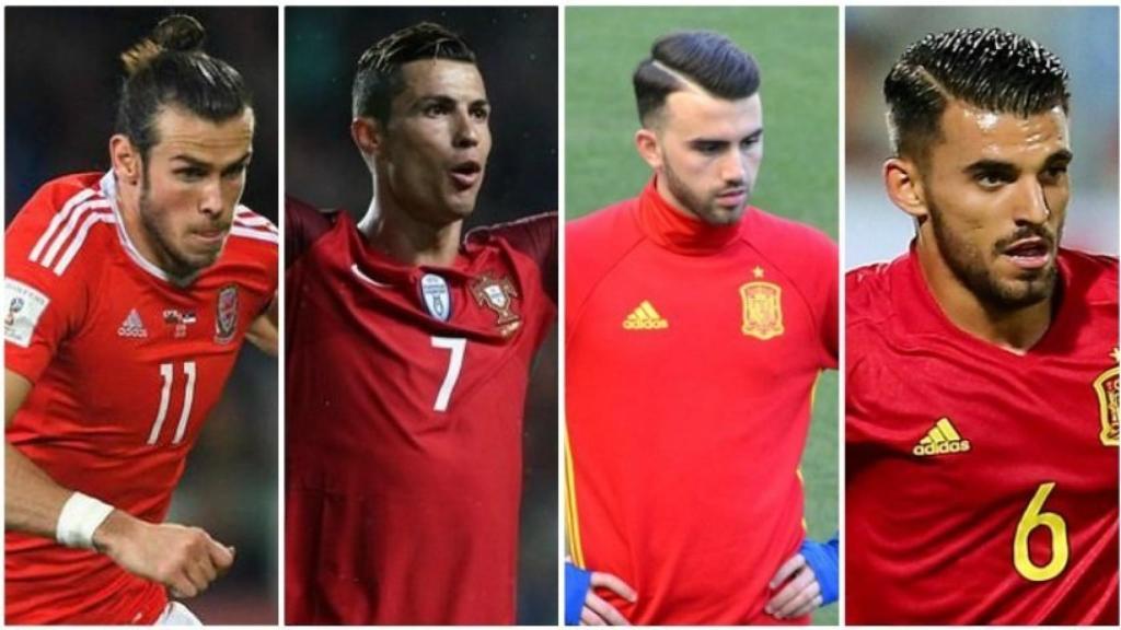 Bale, Cristiano Ronaldo, Mayoral y Ceballos