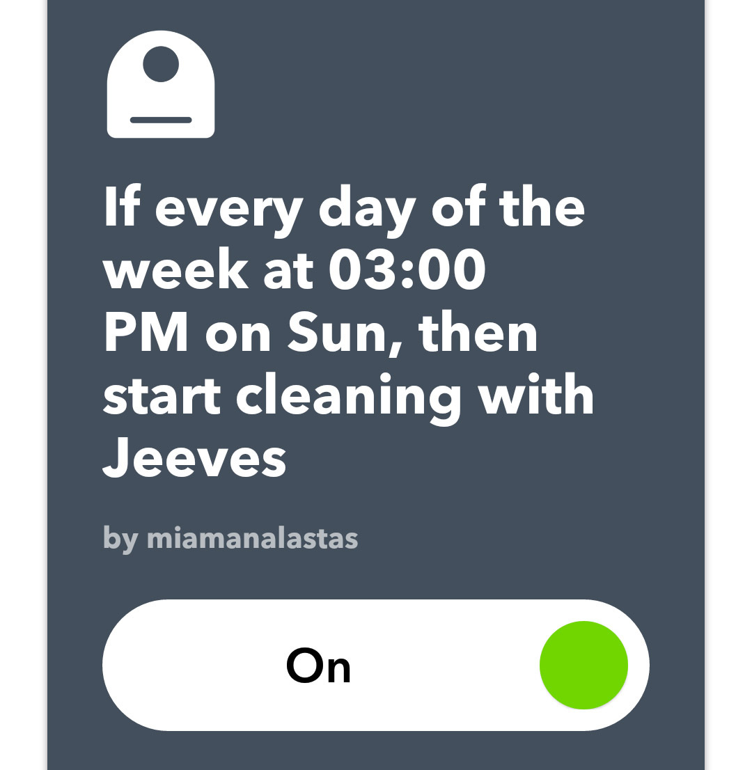 aspiradora neato ifttt