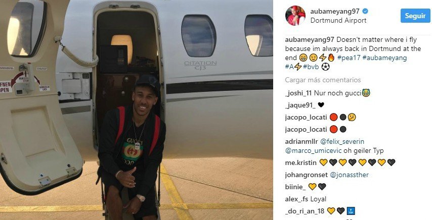 Aubameyang, de dejarse querer por el Madrid a declarar amor eterno al Dortmund