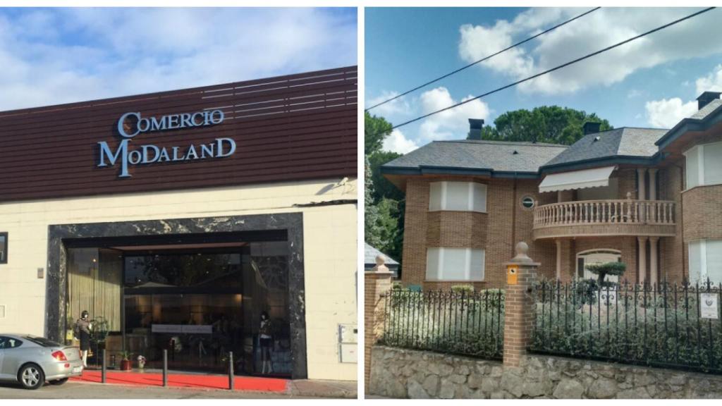 A la izquierda, una de las empresas de Long, la que más factura de todas ellas. A la derecha, su mansión, en la que ocurrieron los hechos.