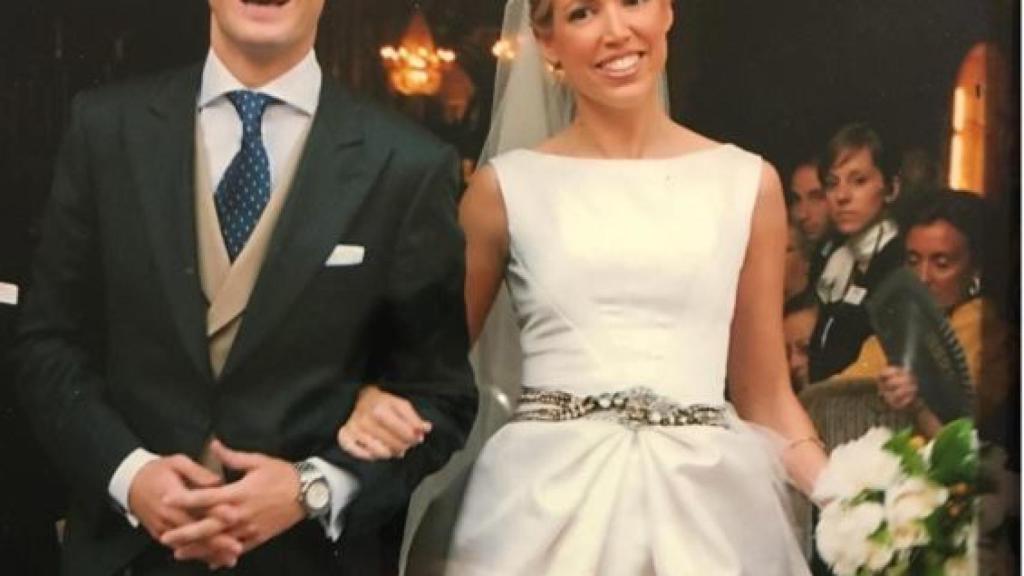 Pablo e Isabel el día de su boda.