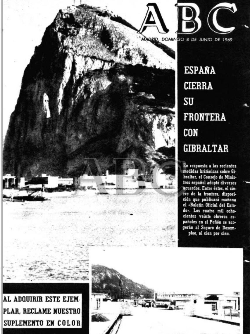 El diario ABC informaba del cierre de la Verja.