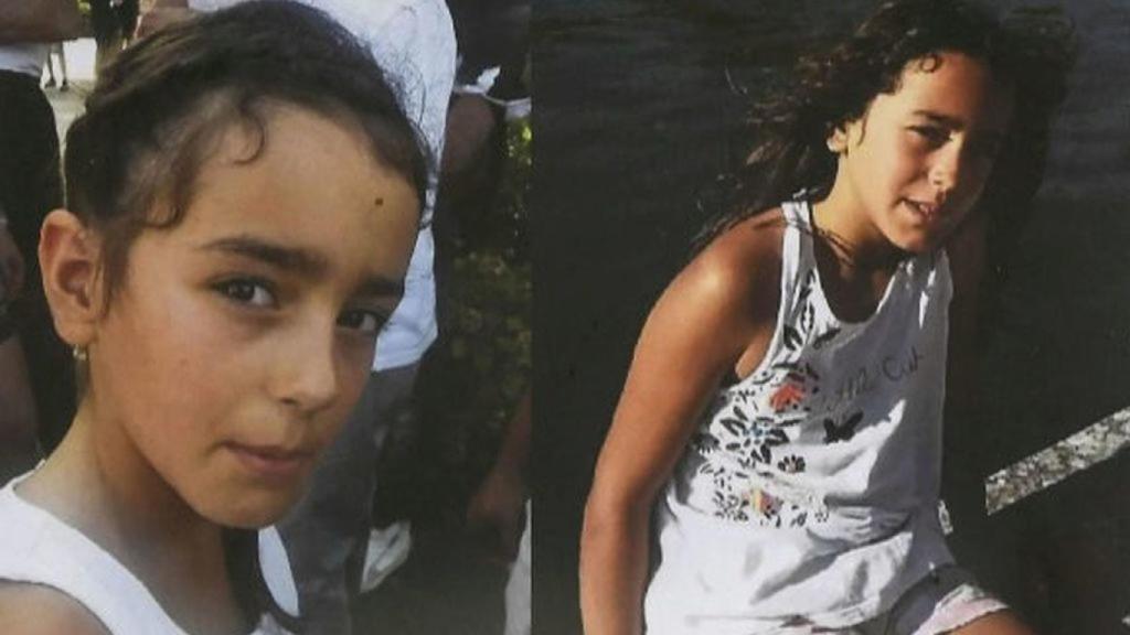 Maëlys De Araujo, de 9 años, en dos imágenes difundidas tras su desaparición.
