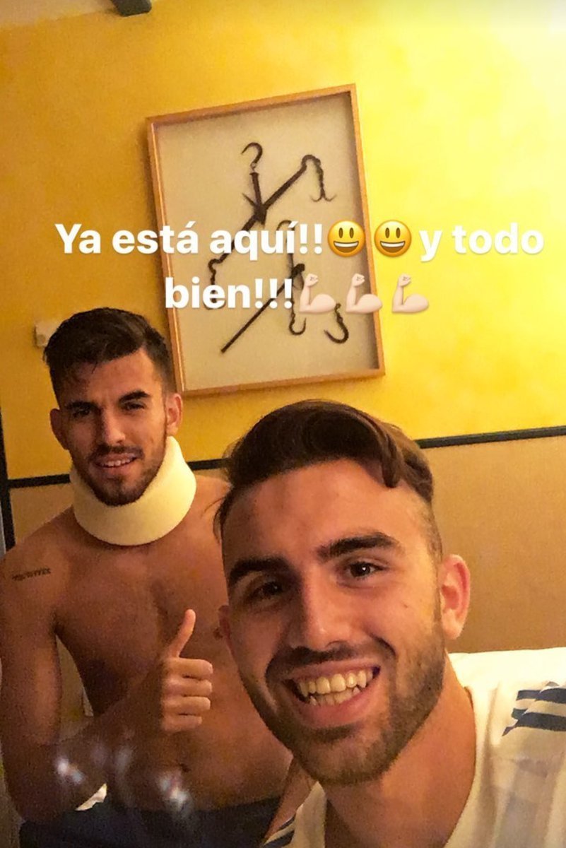 Susto de Dani Ceballos: acaba en el hospital por una esguince cervical